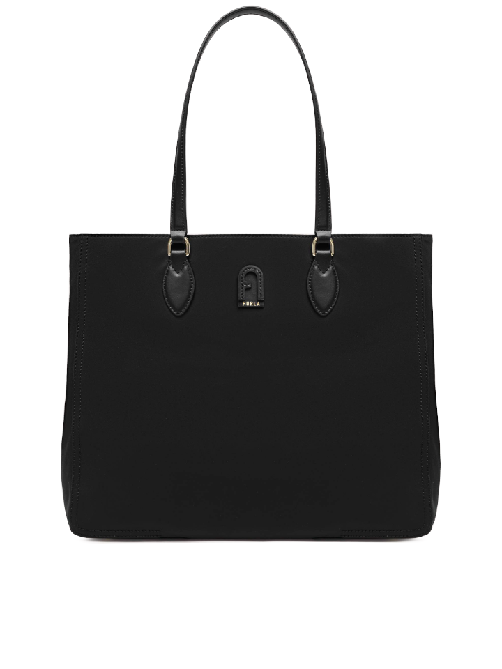 Furla Calipso Nylon Tote Large Bag Black – Balilene