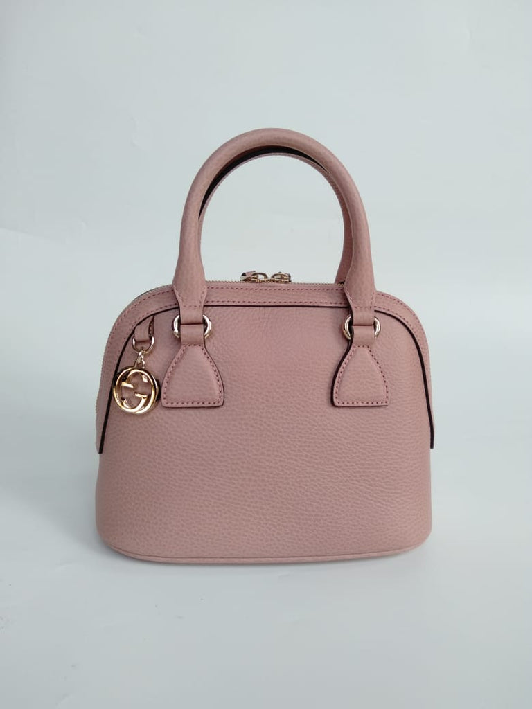 Gucci Mini Dome Leather Satchel Pink