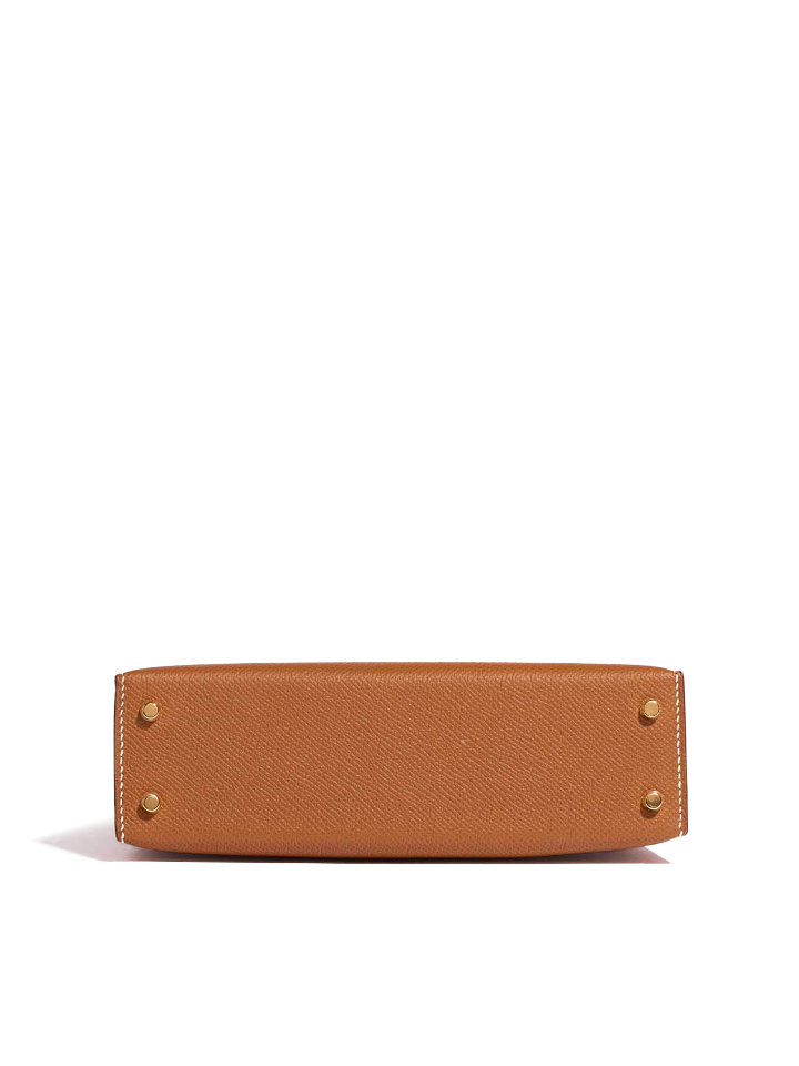 Hermes-Kelly-20-Mini-Sellier-Noir-Brown-Epsom-Gold-Hardware-Balilene-bawah