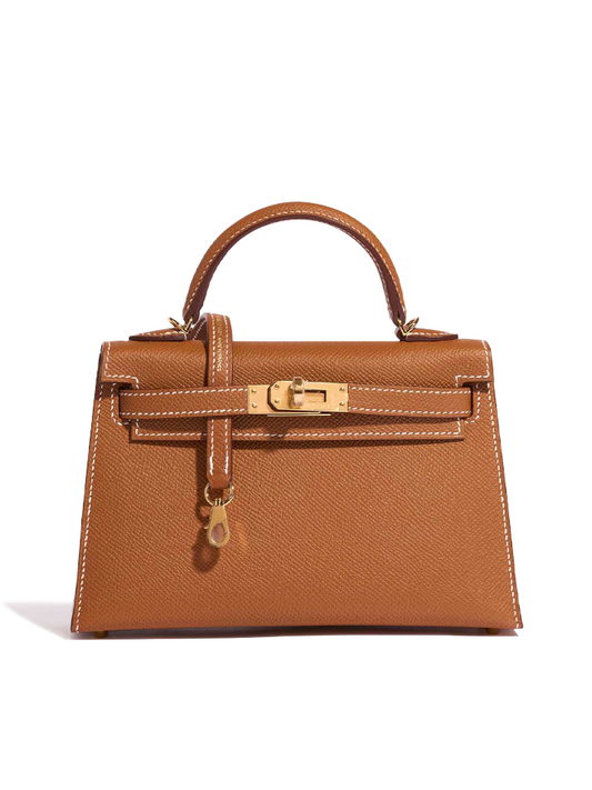Hermes-Kelly-20-Mini-Sellier-Noir-Brown-Epsom-Gold-Hardware-Balilene-depan