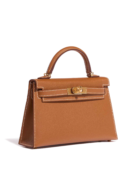 Hermes-Kelly-20-Mini-Sellier-Noir-Brown-Epsom-Gold-Hardware-Balilene-samping