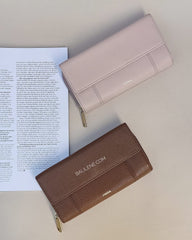 Fossil Swl1820210 Jori Rfid Zip Clutch Wallet Medium Brown