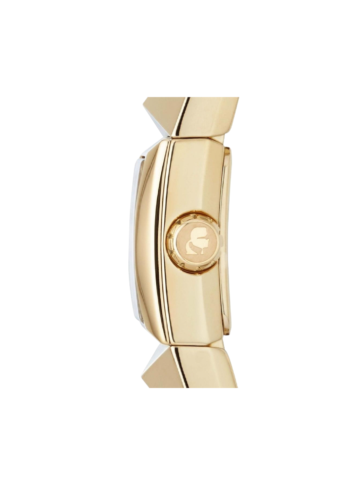 Karl Lagerfeld KL2609 Perspektive Women Metallic Gold-Tone Stainless Steel Pyramid Watch