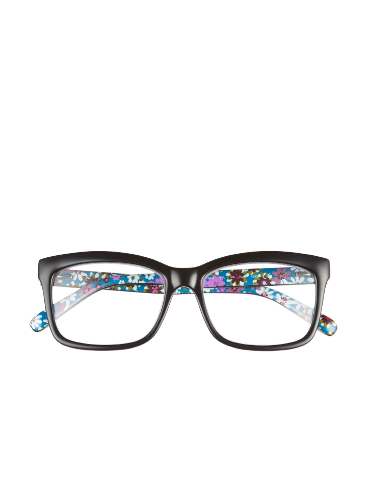Kate-Spade-Dollie-53MM-Blue-Block-Square-Eyeglasses-Balilene-depan