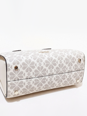 Kate Spade Flower Coated Canvas Casey Medium Satchel Parchment Multi