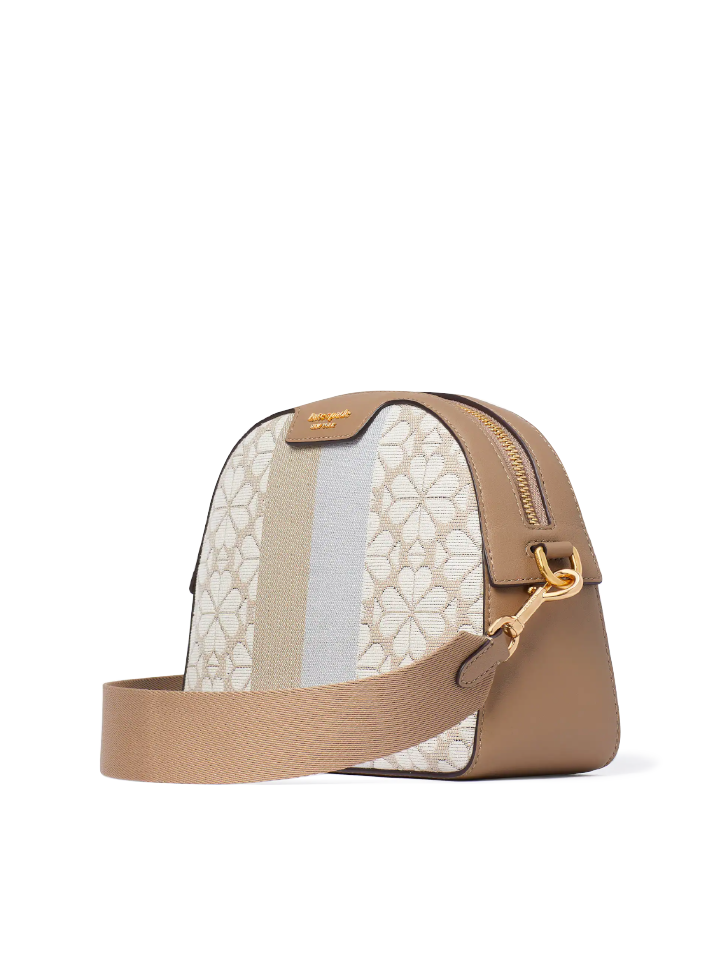 Kate-Spade-Flower-Jacquard-Addy-Medium-Dome-Crossbody-Natural-Multi-Balilene-samping