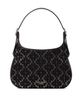 Kate Spade Flower Jacquard Metallic Penny Small Hobo Black Multi
