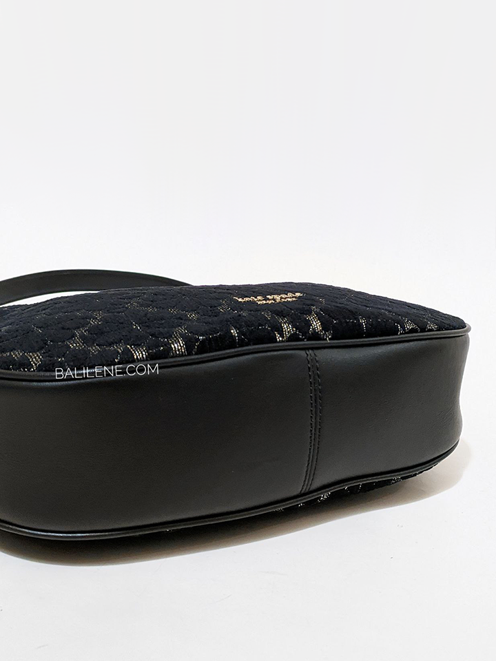 Kate-Spade-Flower-Jacquard-Metallic-Penny-Small-Hobo-Black-Multi-Balilene-detail-bawah