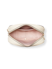 Kate Spade Infinite Spade Flower Coated Canvas Medium Camera Bag Parchment