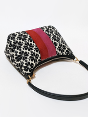 Kate Spade Jacquard Stripe Sam Small Convertible Shoulder Bag Cream Multi