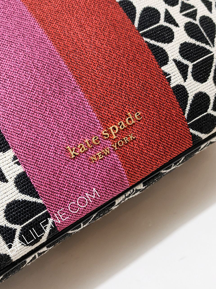 Kate Spade Jacquard Stripe Sam Small Convertible Shoulder Bag Cream Multi