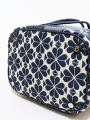 Kate-Spade-K4373-Flower-Jacquard-Stripe-Medium-Bucket-Bag-Blue-Multi-Balilene-detail-bawah