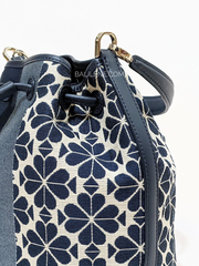 Kate-Spade-K4373-Flower-Jacquard-Stripe-Medium-Bucket-Bag-Blue-Multi-Balilene-detail-samping