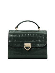 Kate-Spade-K4410-Lovitt-Croc-Embossed-Small-Top-Handle-Bag-Deep-Evergreen-Balilene-depan