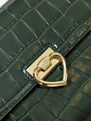 Kate-Spade-K4410-Lovitt-Croc-Embossed-Small-Top-Handle-Bag-Deep-Evergreen-Balilene-detail-hardware