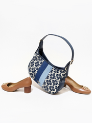 Kate-Spade-K5520-Flower-Jacquard-Stripe-Penny-Small-Hobo-Bag-Blue-Multi-Balilene-detail
