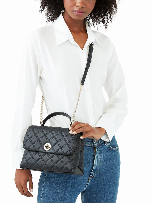 Kate-Spade-K6030-Natalia-Top-Handle-Satchel-Bag-Black-Balilene-onmodel