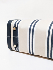 Kate Spade Market Striped Canvas Medium Tote Blazer Blue Multi