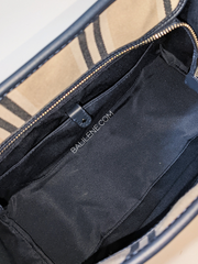 Kate Spade Market Striped Canvas Medium Tote Blazer Blue Multi