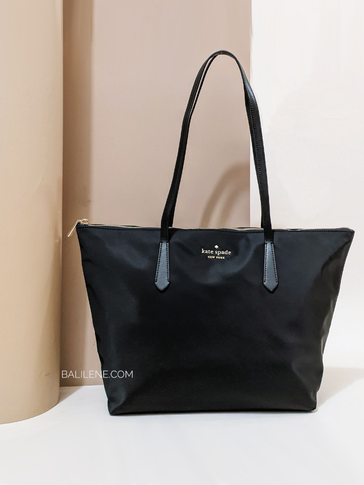 Kate Spade Sam Icon Small Nylon Tote Bag in Black | Lyst