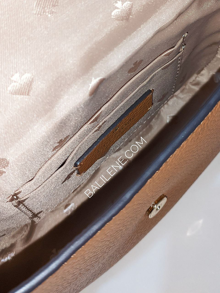 Kate Spade Leila Mini Flap Crossbody Bag Warm Gingerbread