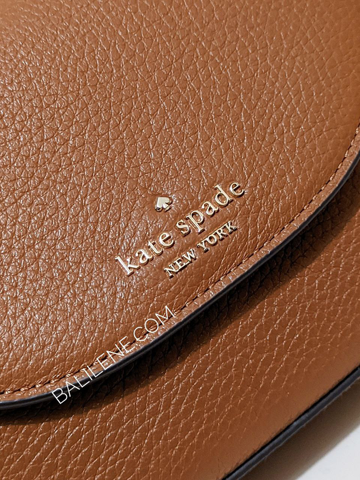Kate Spade Leila Mini Flap Crossbody Bag Warm Gingerbread