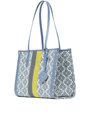 Kate Spade Market Spade Flower Jacquard Medium Tote Morning Sky Multi