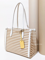Kate-Spade-Market-Striped-Medium-Tote-Parchment-Multi-Balilene-detail-depan