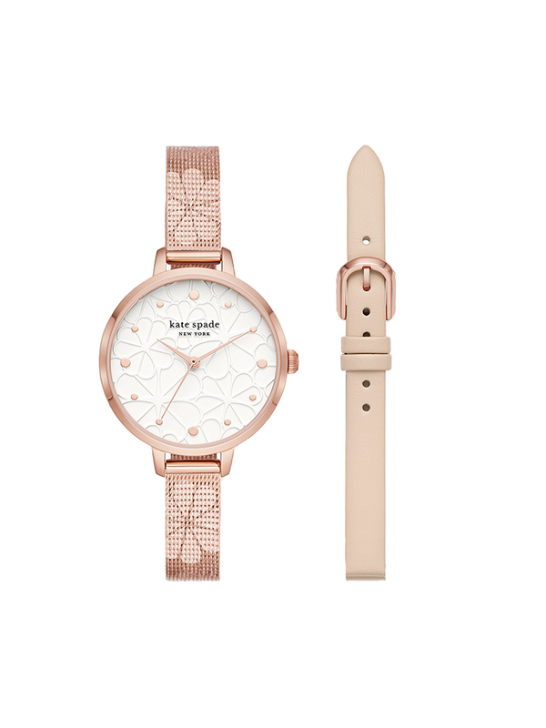 Kate Spade KSW1596SET Metro Watch Stainless Steel Rose Gold