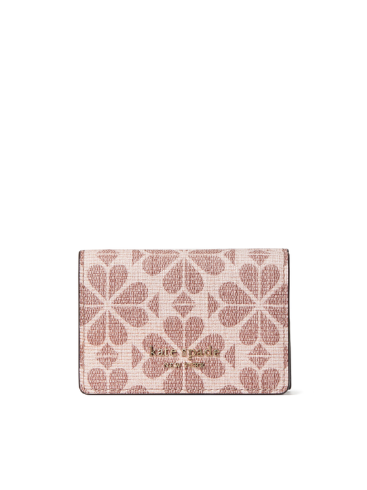 Kate-Spade-PWR00274-Coated-Canvas-Mini-Trifold-Pink-Multi-Balilene-depan