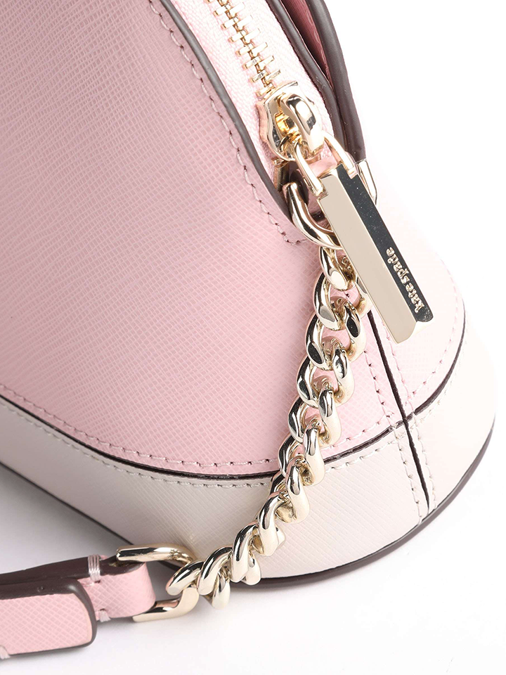 Kate Spade Spencer Small Dome Crossbody Tutu Pink/Crisp Linen