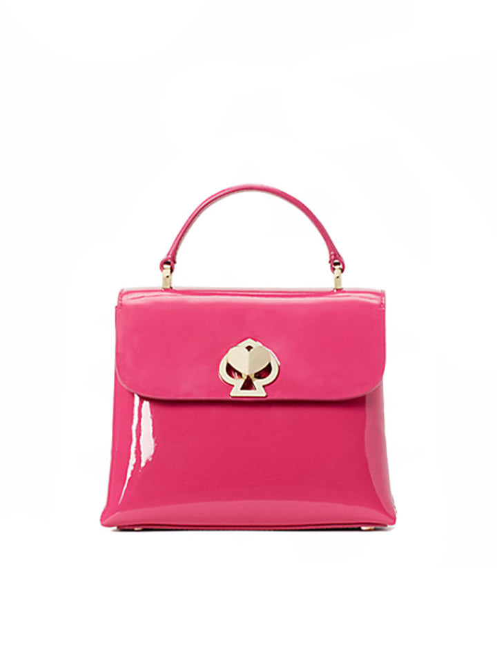 Kate Spade PXR00040 Romy Patent Mini-Top Handle Satchel Dark Magenta Crush