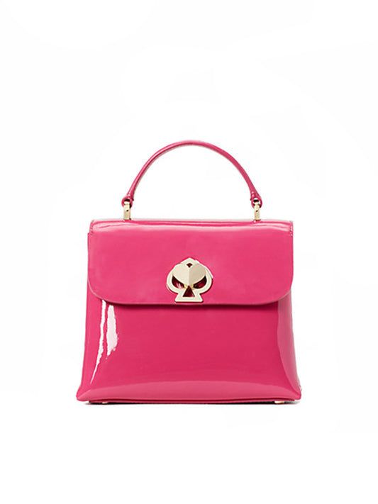 Kate Spade PXR00040 Romy Patent Mini-Top Handle Satchel Dark Magenta Crush