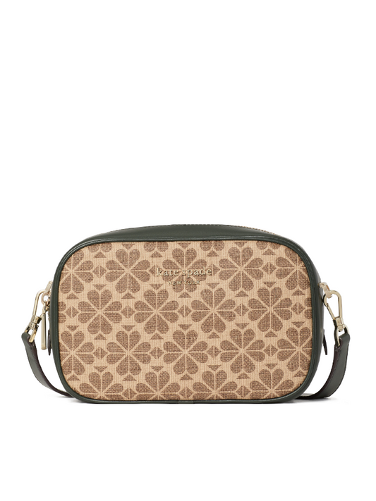    Kate-Spade-PXR00075-Infinite-Spade-Flower-Coated-Canvas-Medium-Camera-Bag-Natural-Multi-Balilene-depan