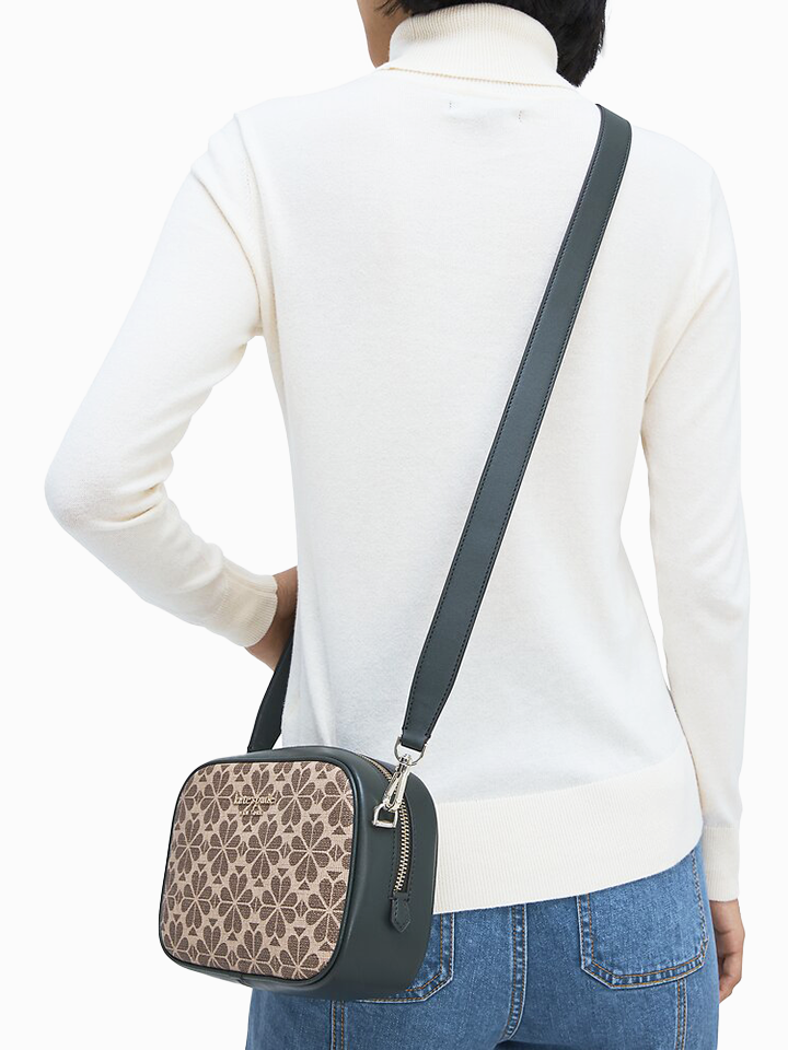 Kate-Spade-PXR00075-Infinite-Spade-Flower-Coated-Canvas-Medium-Camera-Bag-Natural-Multi-Balilene-onmodel