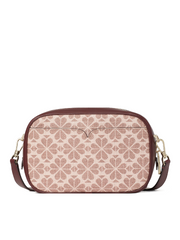 Kate Spade Infinite Spade Flower Coated Canvas Medium Camera Bag Pink Multi