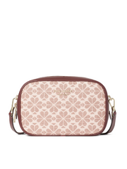 Kate Spade Infinite Spade Flower Coated Canvas Medium Camera Bag Pink Multi