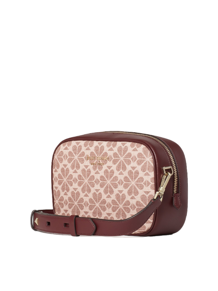 Kate Spade Infinite Spade Flower Coated Canvas Medium Camera Bag Pink Multi