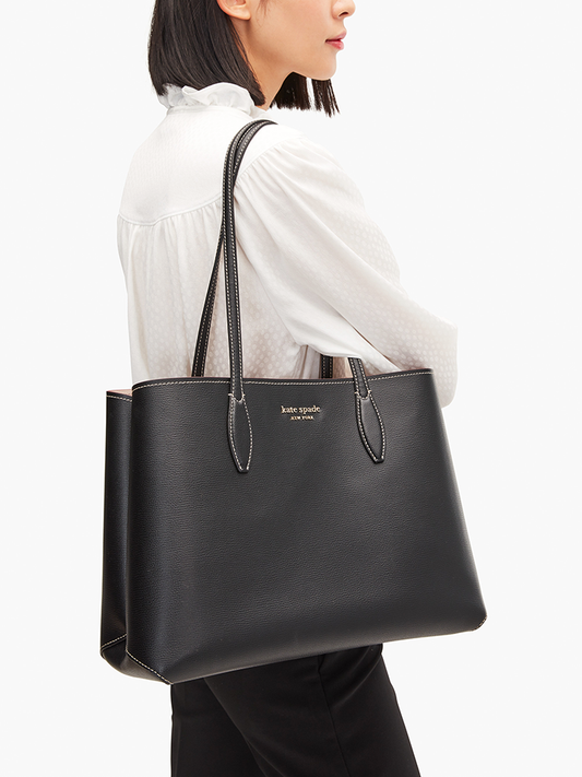 Kate-Spade-PXR00297-all-Day-Large-Tote-Bag-Black-Balilene-onmodel