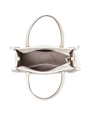 Kate Spade Flower Coated Canvas Medium North South Tote Parchment