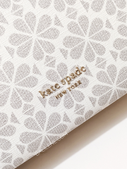 Kate Spade Flower Coated Canvas Medium North South Tote Parchment