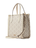 Kate Spade Flower Coated Canvas Medium North South Tote Parchment