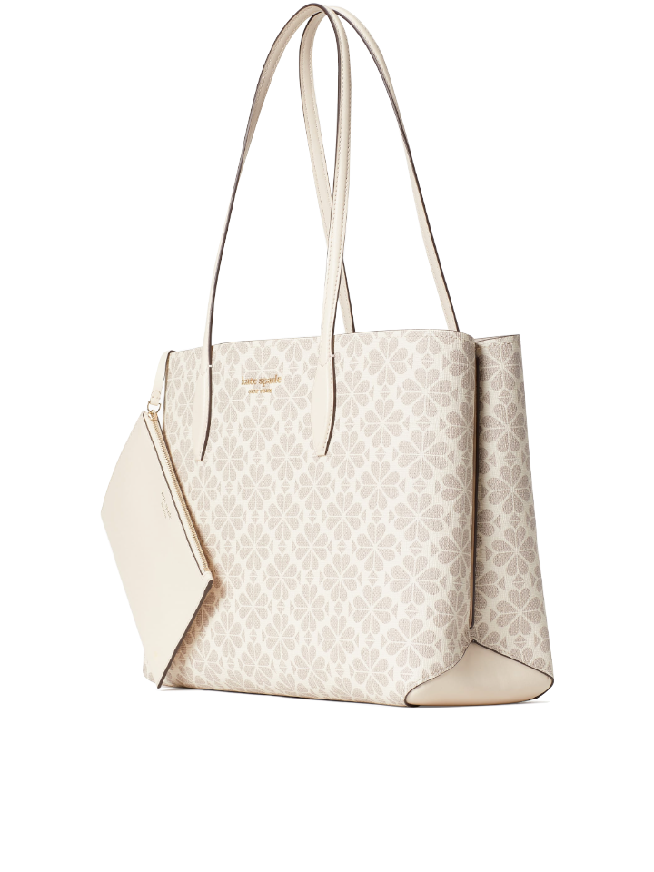Kate-Spade-PXR00360-Flower-Coated-Canvas-All-Day-Large-Tote-Parchment-Multi-Balilene-depan1
