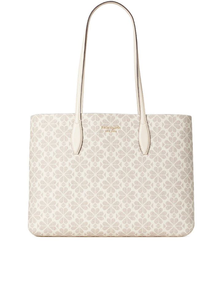    Kate-Spade-PXR00360-Flower-Coated-Canvas-All-Day-Large-Tote-Parchment-Multi-Balilene-depan