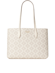 Kate spade flower coated canvas tote sale