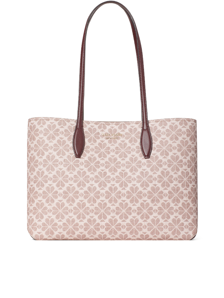 Kate Spade PXR00360 Flower Coated Canvas All Day Large Tote Pink Multi