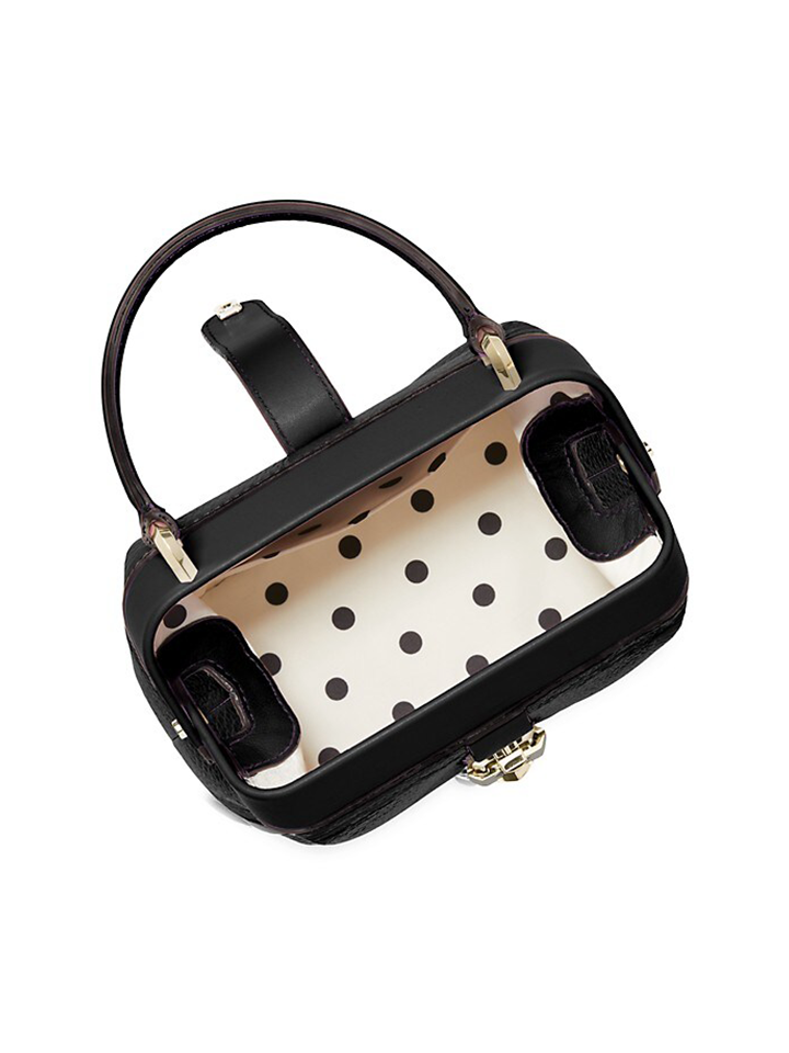 Kate Spade PXRUB104 Small Remedy Leather Top Handle Bag Black