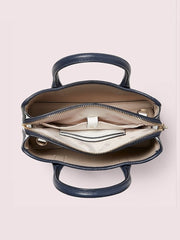 Kate Spade Pxrua319 Margaux Canvas Stripe Medium Satchel Blazerblue Multi