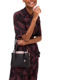 Kate Spade PXRUA540 Margaux Mini Satchel Black/Warm Taupe