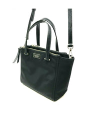 Kate-Spade-WKRU5917-Dawn-Small-Satchel-Nylon-Bag-Black-long-strap